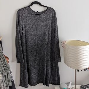 Black/grey sweater dress